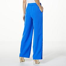 "As Is" G by Giuliana Black Label Stretch Twill Side Snap Pant