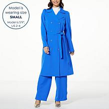 "As Is" G by Giuliana Black Label Stretch Twill Trench Coat