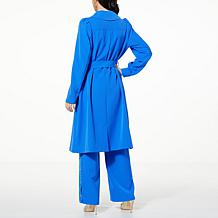 "As Is" G by Giuliana Black Label Stretch Twill Trench Coat