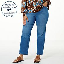 "As Is" G by Giuliana Button Fly Straight-Leg Jean