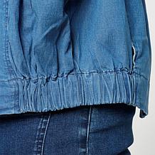 "As Is" G by Giuliana Button-Front Featherweight Jacket