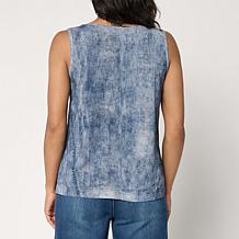 "As Is" G by Giuliana Denim Like Stretch Top