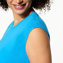 "As Is" G by Giuliana Embellished Wide Shoulder Tank