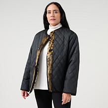 "As Is" G by Giuliana Faux Fur Reversible Jacket