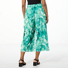 "As Is" G by Giuliana High-Waist Aria Mesh Knit Wide Leg Pull-On Pant