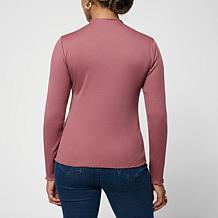 "As Is" G by Giuliana Knit Top with Purl Stitch