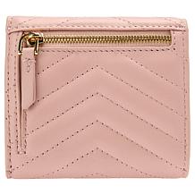"As Is" G by Giuliana Lamb Leather Chevron Quilted Flap Wallet