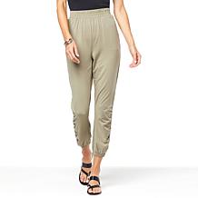 "As Is" G by Giuliana LounGy CoolGirl Jersey Adjustable-Length Jogg...