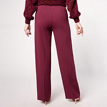 "As Is" G by Giuliana Ponte Knit Wide Leg Trouser