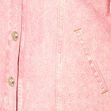 "As Is" G by Giuliana Printed Denim-Like Knit Jacket