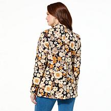 "As Is" G by Giuliana Printed Knit Blazer