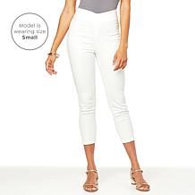 "As Is" G by Giuliana Retro Slim Crop Pant with Hide-and-Chic Waist...
