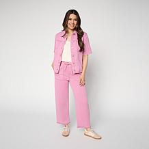 "As Is" G by Giuliana Short Sleeve Featherweight Denim Jacket