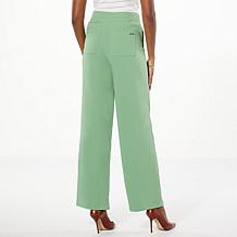 "As Is" G by Giuliana Woven Crepe Wide-Leg Cargo Pant