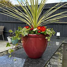 "As Is" Greanbase 16" Pearlescent Planters - Set of 2 