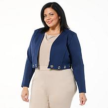 "As Is" GREY by Jhoan Sebastian Grey 3-in-1 Ponte Blazer