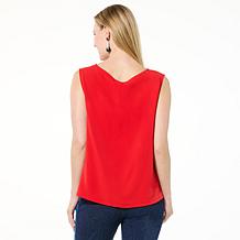 "As Is" GREY by Jhoan Sebastian Grey Stretch Crepe Twill Sleeveless...
