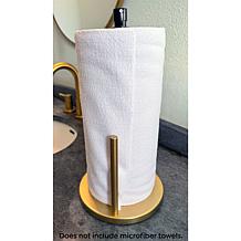 "As Is" Happy Place Standing Towel Roll Holder with Spray Pump