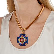 "As Is" Heidi Daus "Girls Night Out" Stone & Crystal Pendant with Cord