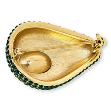 "As Is" Heidi Daus Holy Guacamole Crystal Pin