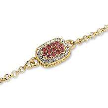 "As Is" Heidi Daus You're Gonna Flip Pavé Crystal Reversible Bracelet