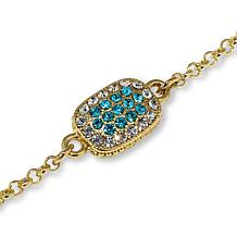 "As Is" Heidi Daus You're Gonna Flip Pavé Crystal Reversible Bracelet