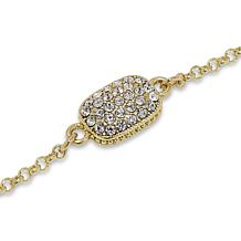 "As Is" Heidi Daus You're Gonna Flip Pavé Crystal Reversible Bracelet