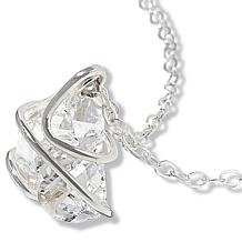 "As Is" Herkimer Mines "Diamond" Quartz Cuban-Link Dangle Necklace