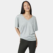 "As Is" HUE 2-pack Oversized Boyfriend Tee