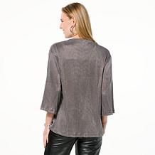 "As Is" HUE 2-piece Shimmer Wrap and Tank Set