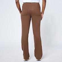 "As Is" Hue Brushed Knit Pull-On Bootcut Pant