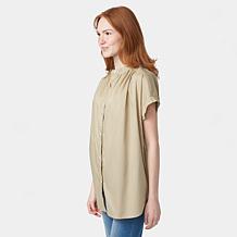 "As Is" HUE Button-Front Tunic