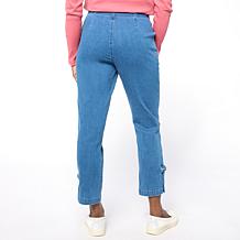 "As Is" HUE Denim Skimmer Straight Leg Pant