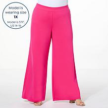 "As Is" IMAN Global Chic All Day Elegance Wide-Leg Ponte Pant