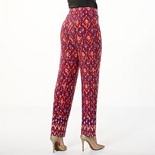 "As Is" IMAN Global Chic Printed Knit Wide-Leg Pant