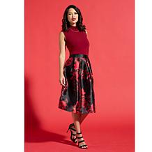 "As Is" IMAN Global Chic Printed Woven Ballroom Skirt