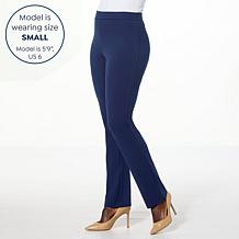"As Is" IMAN Global Chic Straight Leg Ponte Pant