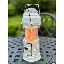"As Is" Improvements 4-pack 4-in-1 Lanterns with Flame & Party Ligh...