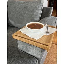 "As Is" Improvements Bamboo Sofa Arm Tray/Table - Set of 2