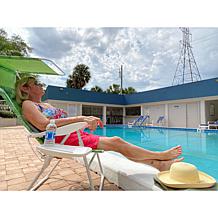 "As Is" Improvements Tall 4-Position Beach Chair with Accessories