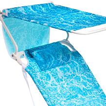 "As Is" Improvements Tall 4-Position Beach Chair with Accessories