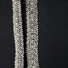 "As Is" Jaclyn Smith Beaded Trim Sweater Cardigan