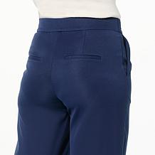 "As Is" Jaclyn Smith Pintucked Wide Leg Trouser Pant