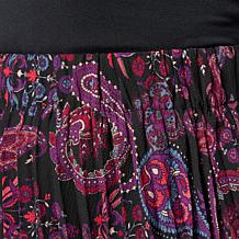 "As Is" Jaclyn Smith Pleated Midi Skirt