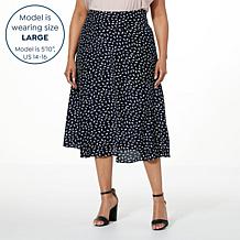 "As Is" Jaclyn Smith Yoked A-line Skirt