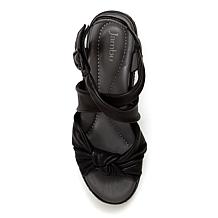 "As Is" Jambu Diana Leather Demi Wedge Sandal