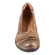 "As Is" Jambu Tara Metallic Leather Ballet Flat