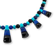 "As Is" Jay King Gallery Collection Multigemstone Reversible Necklace