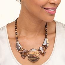 "As Is" Jay King Multicolor Blyde River Canyon Quartzite 18" Necklace