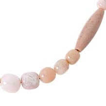 "As Is" Jay King Peruvian Pink Opal Bead 18" Necklace